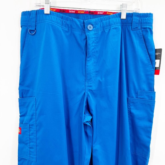 Dickies EDS Signature Cargo Scrub Pants Royal Blue Large - Picture 2 of 9